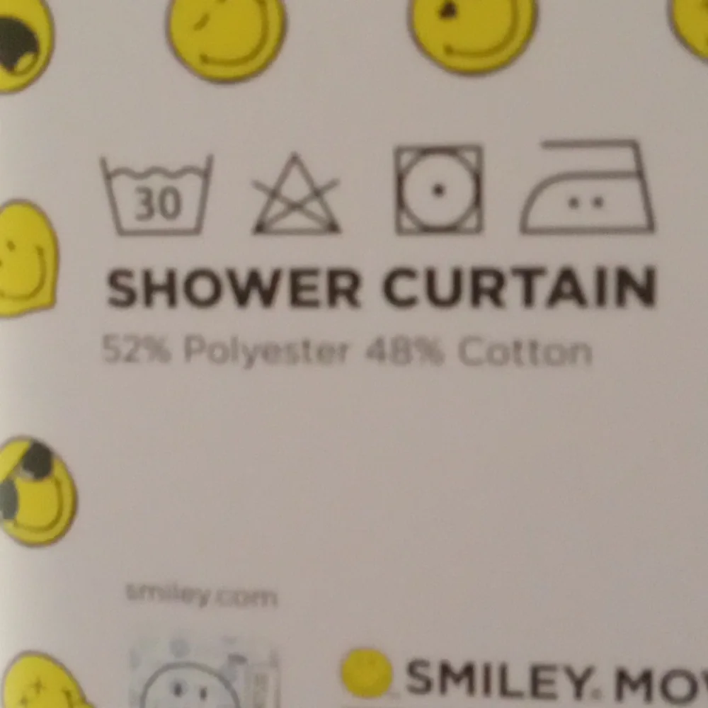 Smiley World Multicolor Shower Curtain